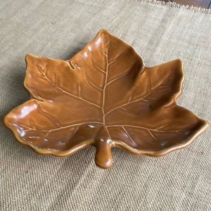 Pottery Barn Harvest Leaf serving platter